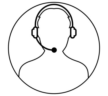 çağrı merkezi adam simgesi