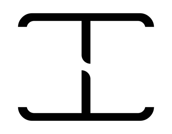 Logotipo de la letra abstracta — Vector de stock