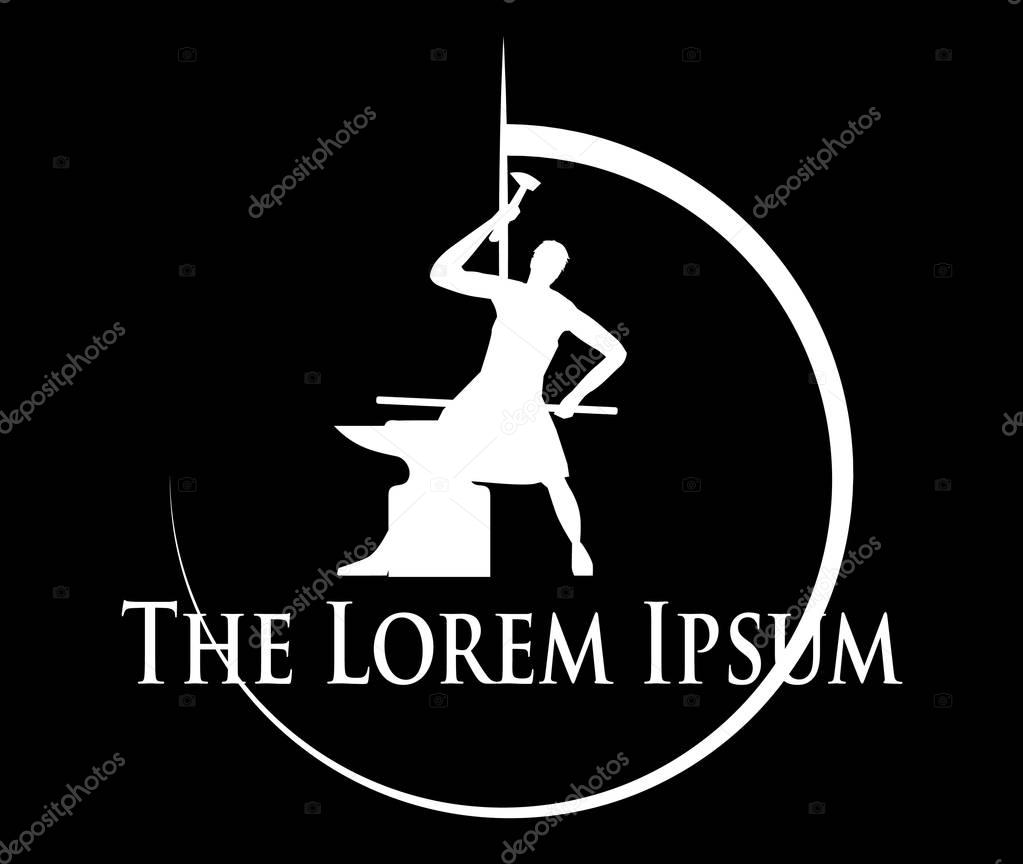 Blacksmith Logo Concept Design, EPS 10 supported.