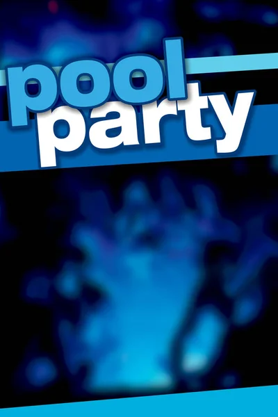 Плакат вечеринки у бассейна — стоковое фото