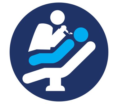 Çocuklar diş hekimi simgesiyle