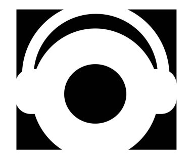 Kulaklık ile müzik konsept tasarımı