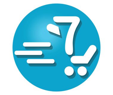 7 için alışveriş sepeti simgesini