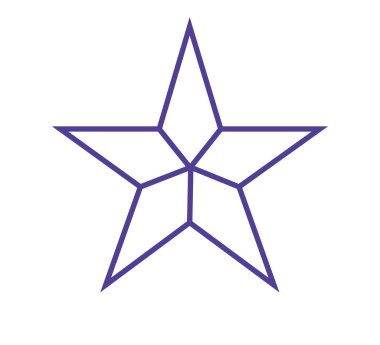 Bir renk yıldız Logo