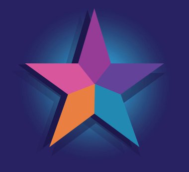 Renkli yıldız logo