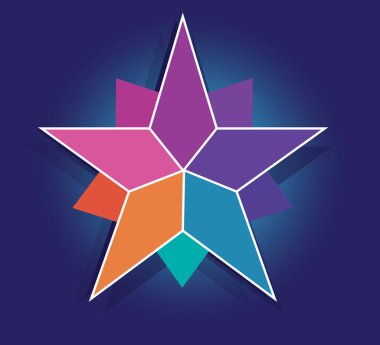 Renkli yıldız logo