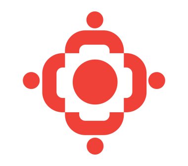 Ekip çalışması simgesi tasarım