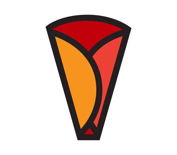 Diseño de icono de Crepe — Vector de stock