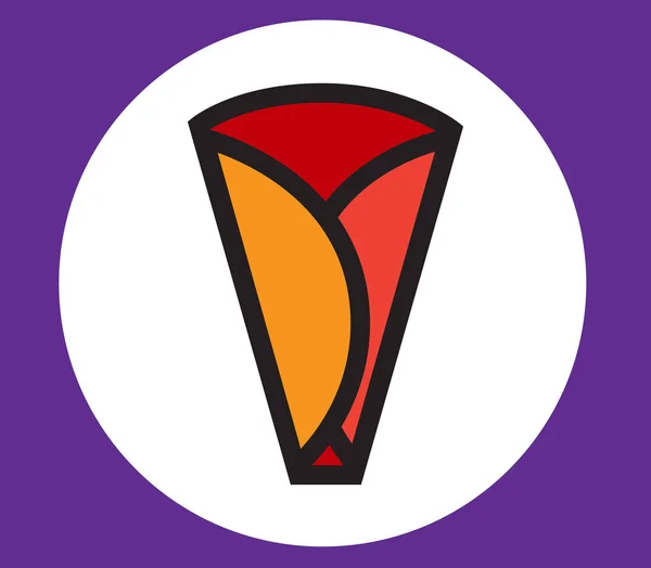 Diseño de icono de Crepe — Vector de stock