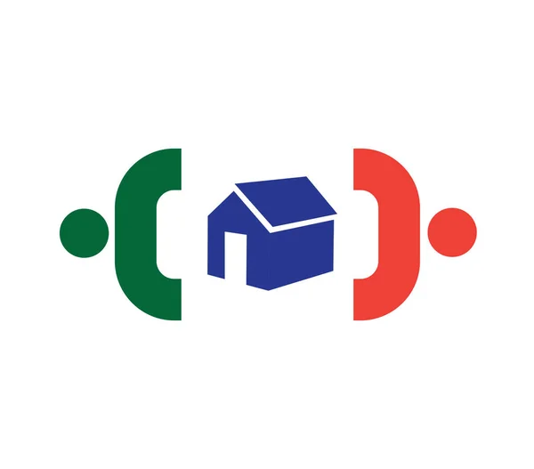 Familie ikon design med hjem – Stock-vektor
