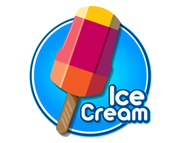 Ice Cream Logo Design — Stock Vector