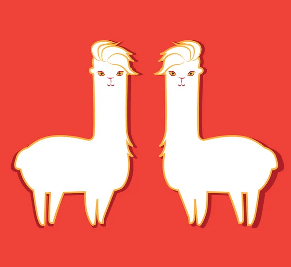 Lindo personaje de Lama — Archivo Imágenes Vectoriales