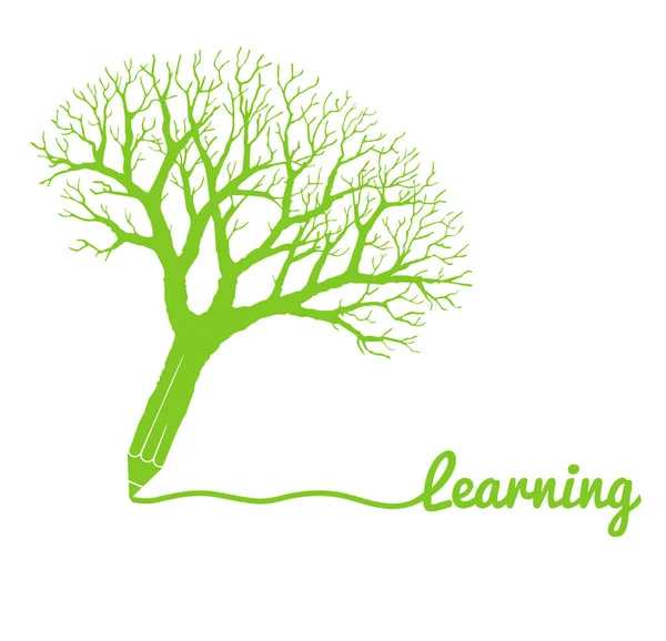 Concetp ağacı ile öğrenme — Stok Vektör