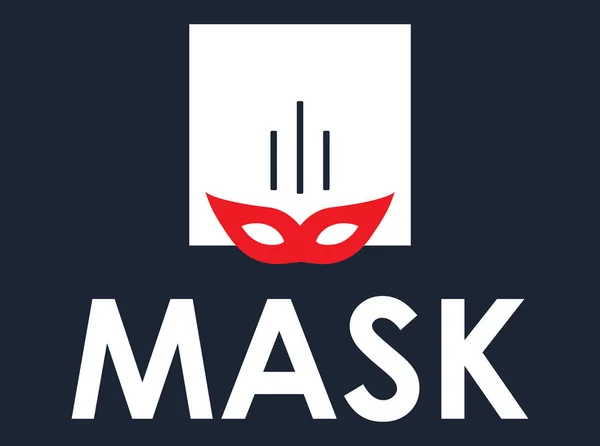 Design konceptu masky — Stockový vektor