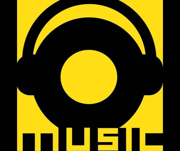 Σχεδιασμός μουσικού λογότυπου — Διανυσματικό Αρχείο