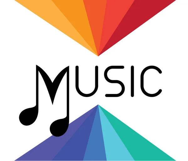 Concepto de logo musical — Vector de stock