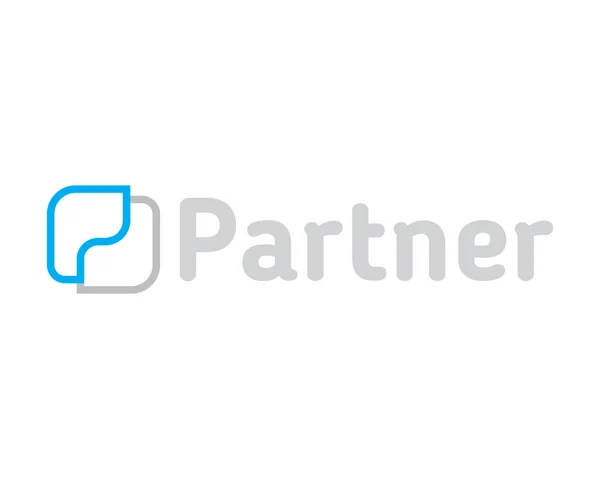 Conception du logo du partenaire — Image vectorielle