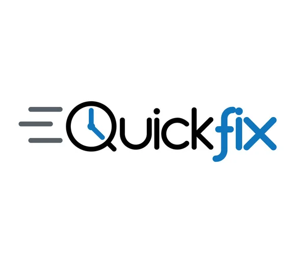 Quick Fix Logo — Stock Vector