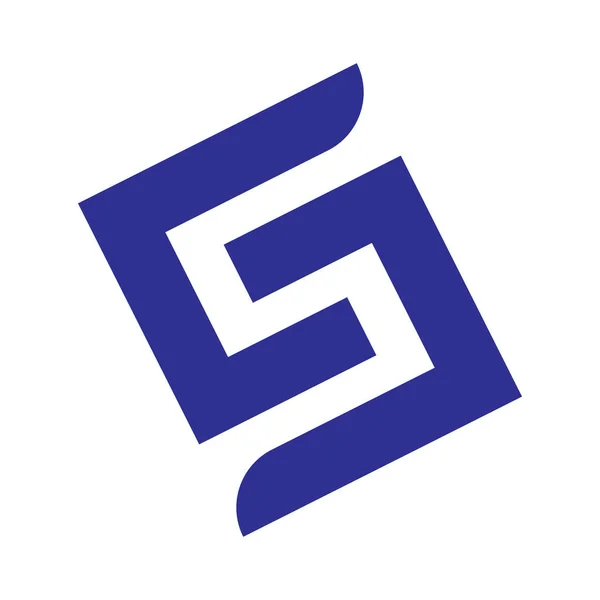 Geometrická S Logo — Stockový vektor
