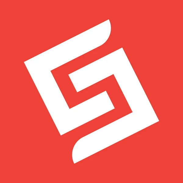 Geometrisches s Logo — Stockvektor