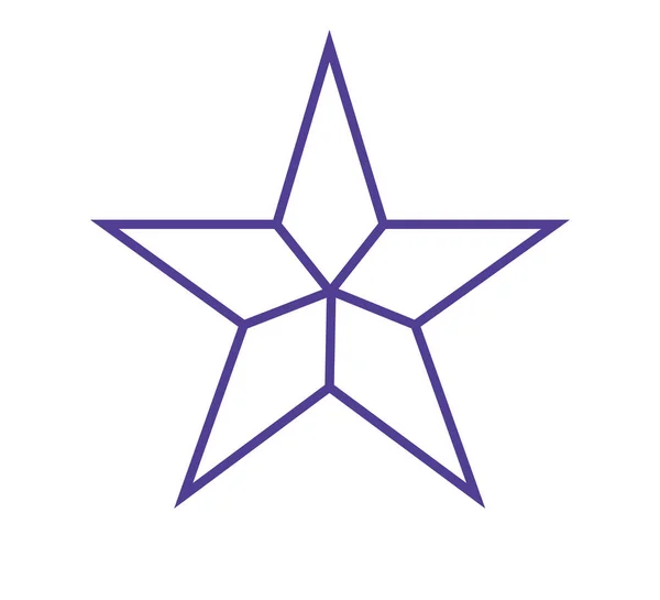 En färg Star Logo — Stock vektor