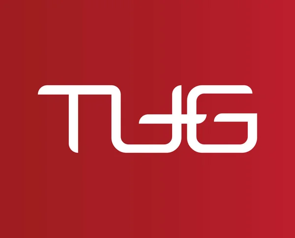 TUG Letter Logo — Vector de stoc