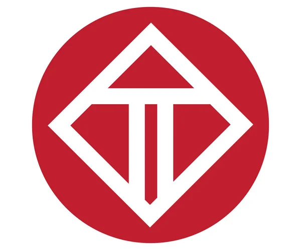T Logo Design — Stock Vector