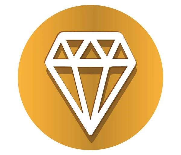 Дизайн значка алмаза — стоковый вектор