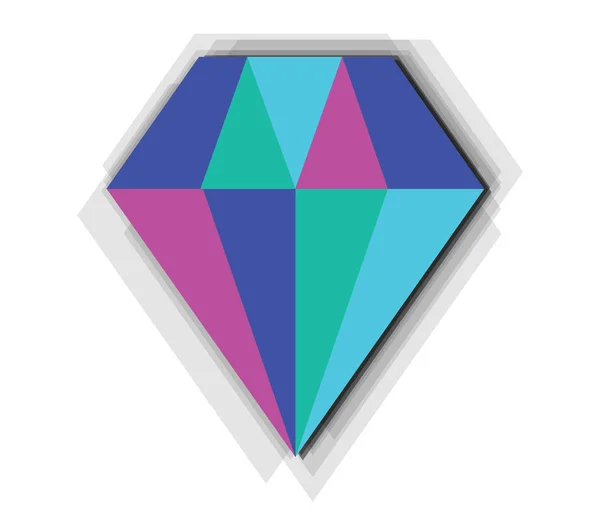 Design de ícone de diamante — Vetor de Stock