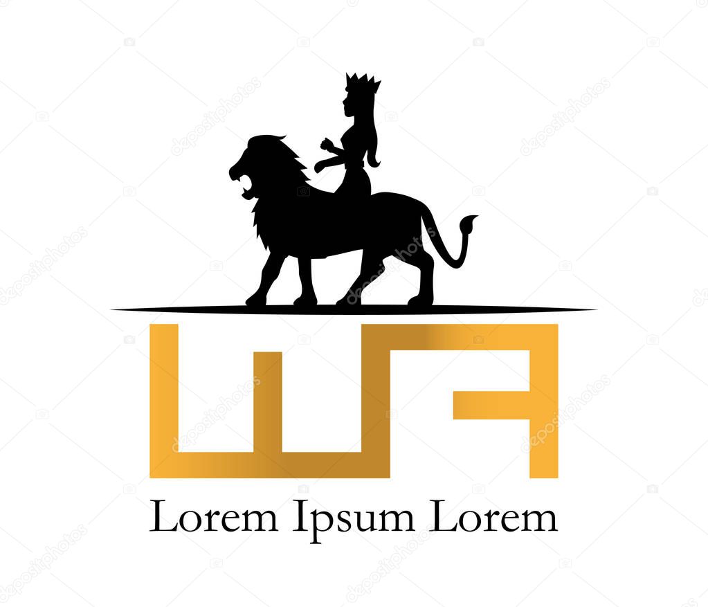 Lion and Queen Logo