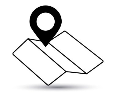 Harita simgesi ve PIN tasarım