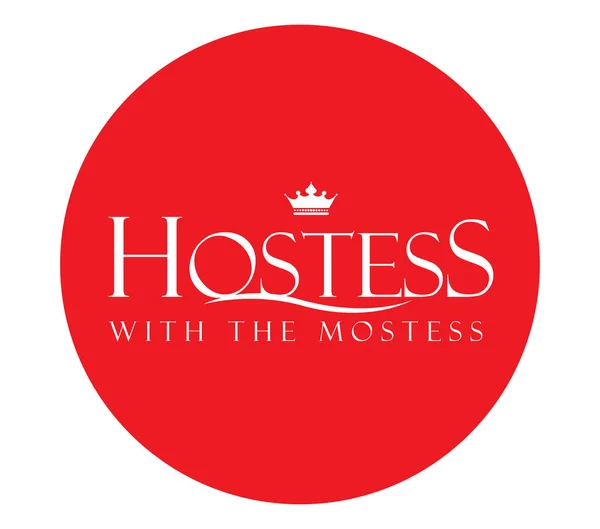 Hostitelka s Mostess Logo Design — Stockový vektor