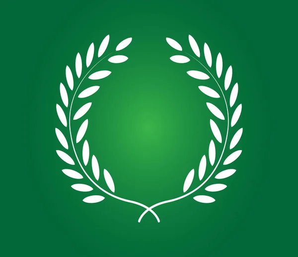 Laurel corona icono de diseño — Vector de stock