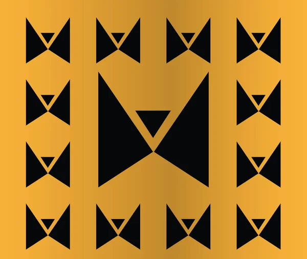 Icono de mariposa abstracta — Vector de stock