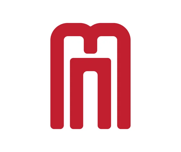 Geometrické Mn Logo — Stockový vektor