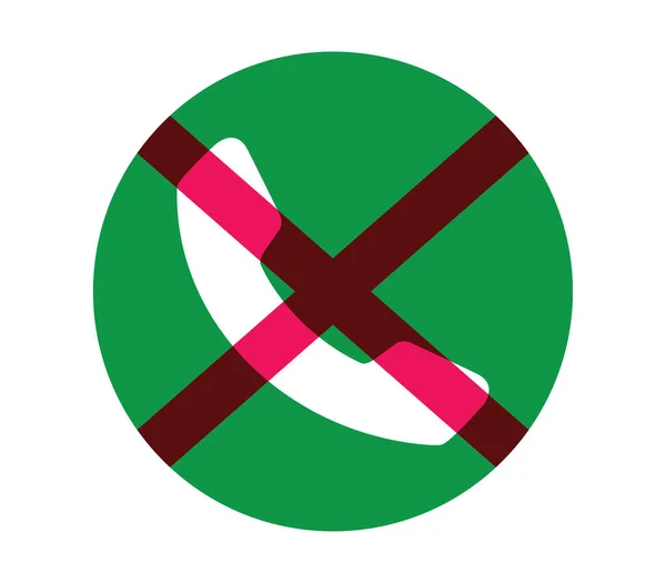 No Phone Icon Concept — Stock Vector