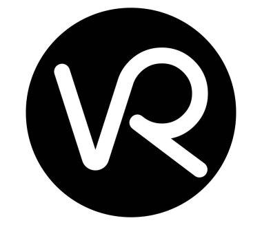 3D Virtual Reality Logo Concept. clipart svg vector 