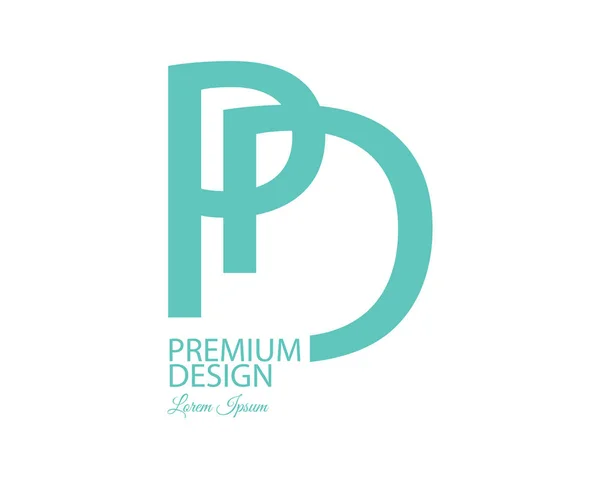 Pd Logo-Design — Stockvektor
