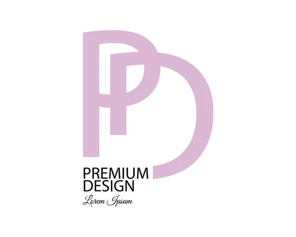 Diseño de Logo PD — Archivo Imágenes Vectoriales