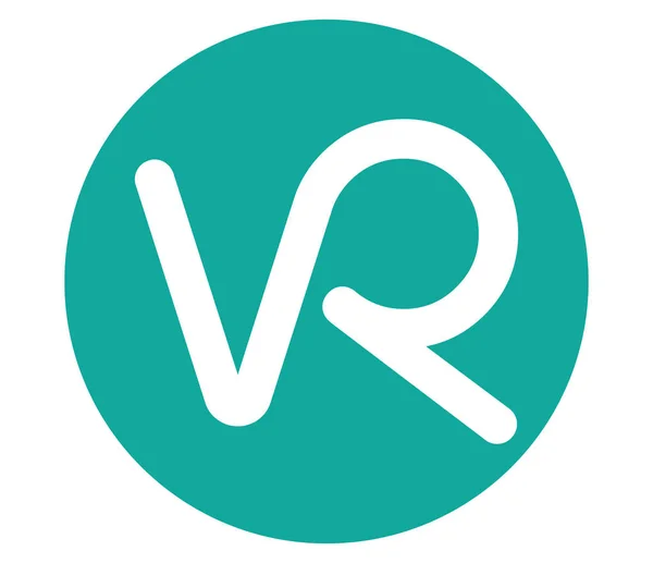 Návrh loga VR — Stockový vektor