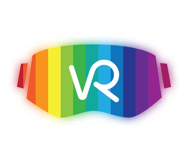 Brýle a 3D Vr Logo — Stockový vektor