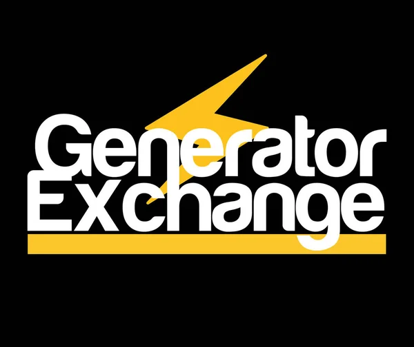 Logo d'échange générateur — Image vectorielle