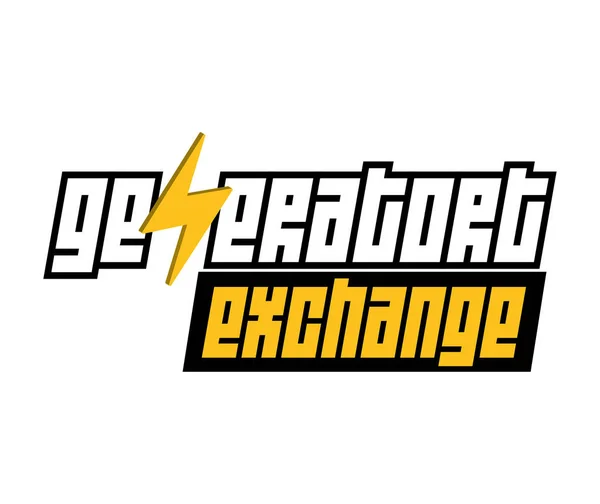 Generátor Exchange Logo — Stockový vektor