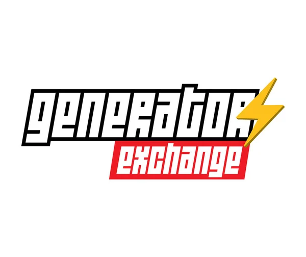 Generátor Exchange Logo — Stockový vektor