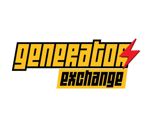 Generátor Exchange Logo — Stockový vektor