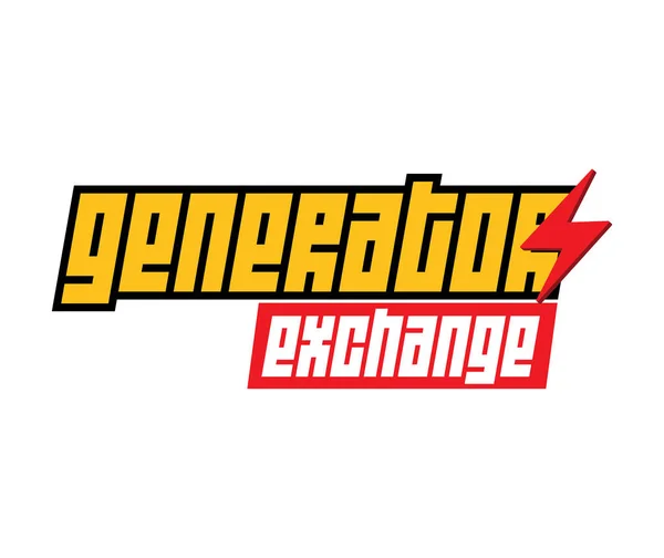 Logo d'échange générateur — Image vectorielle