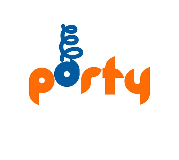 党のロゴのコンセプト — ストックベクタ