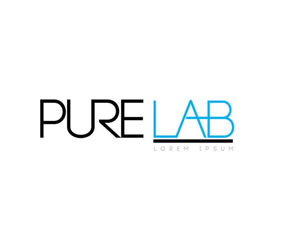 Pure Lab Concept  Logo Design — Stock Vector