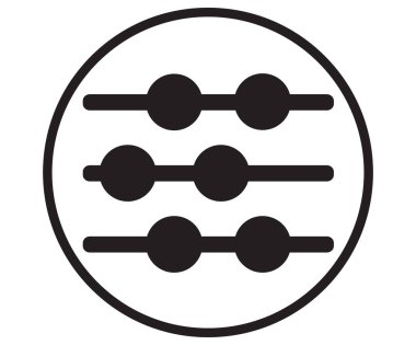 Abaküs simgesi tasarım