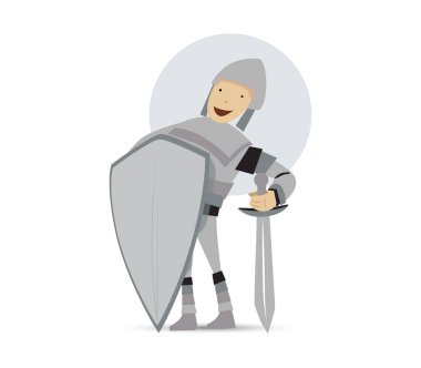 Cute Knight maskot tasarım
